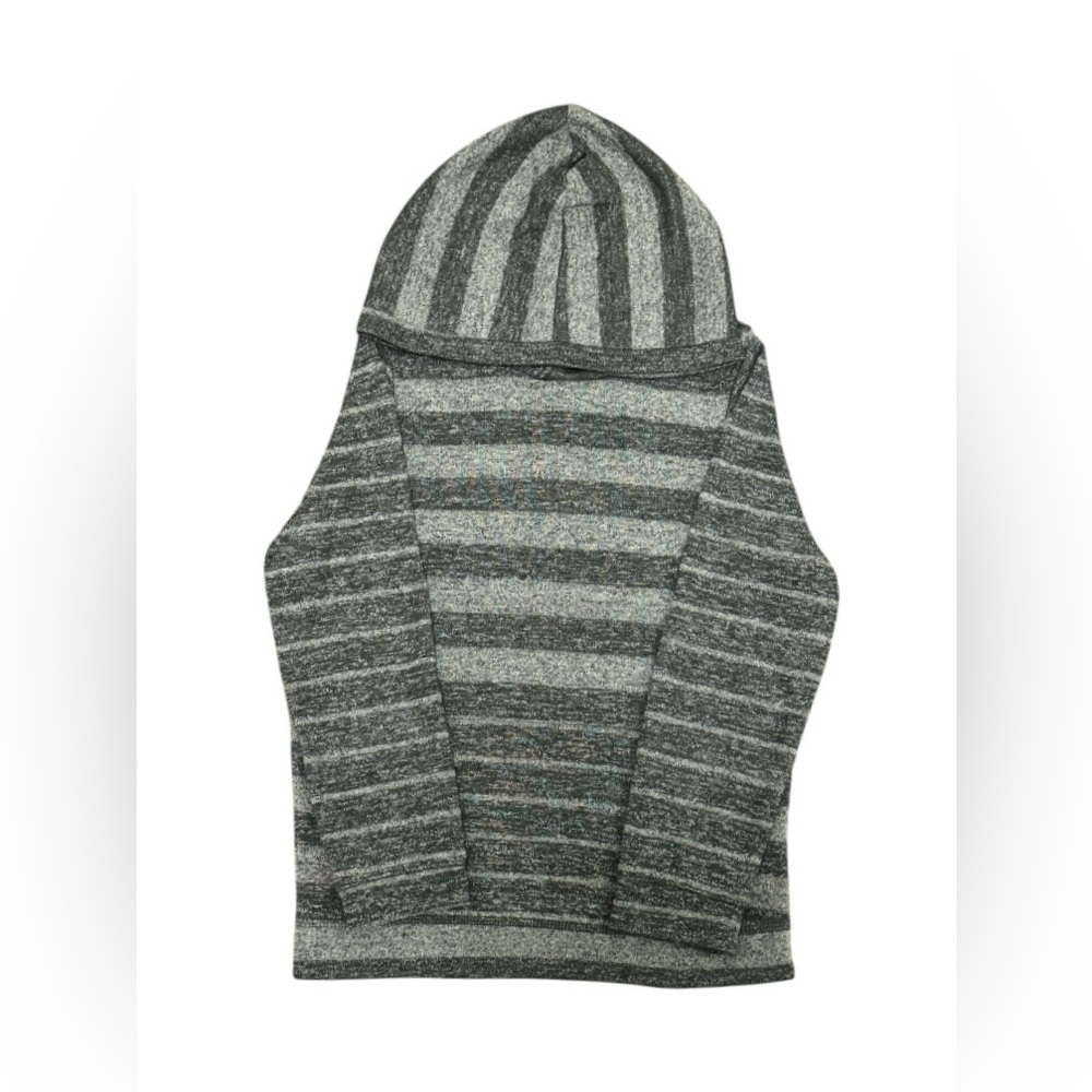 Wonder Nation, Boys' hoodie ,sweatshirt, gray with green, size 8 US - Picture 2 of 4